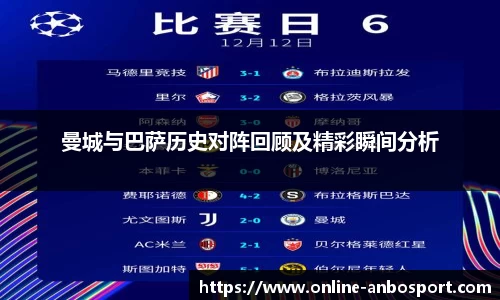 曼城与巴萨历史对阵回顾及精彩瞬间分析